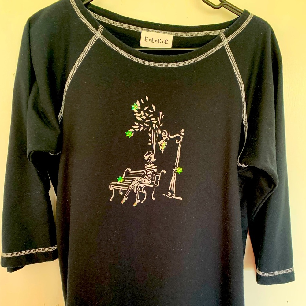 ELCC jersey - jet black - lady in the park top